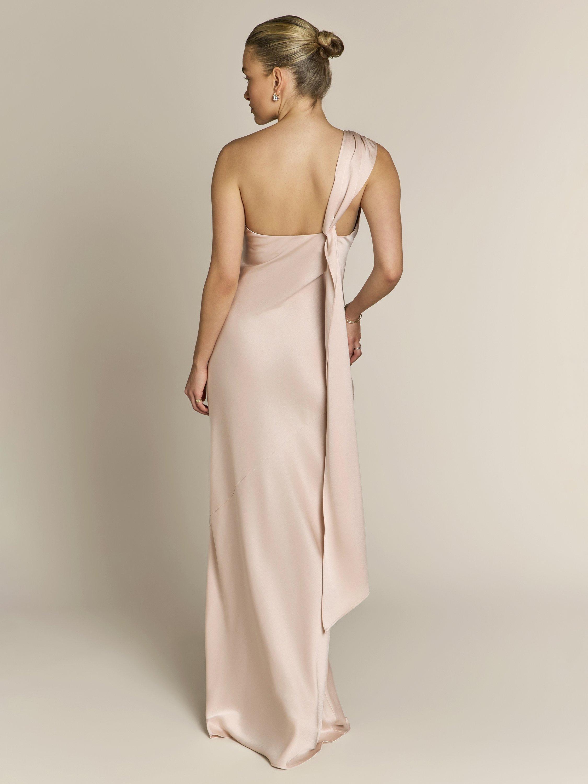 sachin and babi light blue dress yhfshop Floor Length Bridesmaid Dresses,Satin Prom Dresses With Leg Slit V  Neck Floor Length,Light champagne,US16w,Bridesmaid Party Long Dress :  Amazon.co.uk: Fashion main image 0