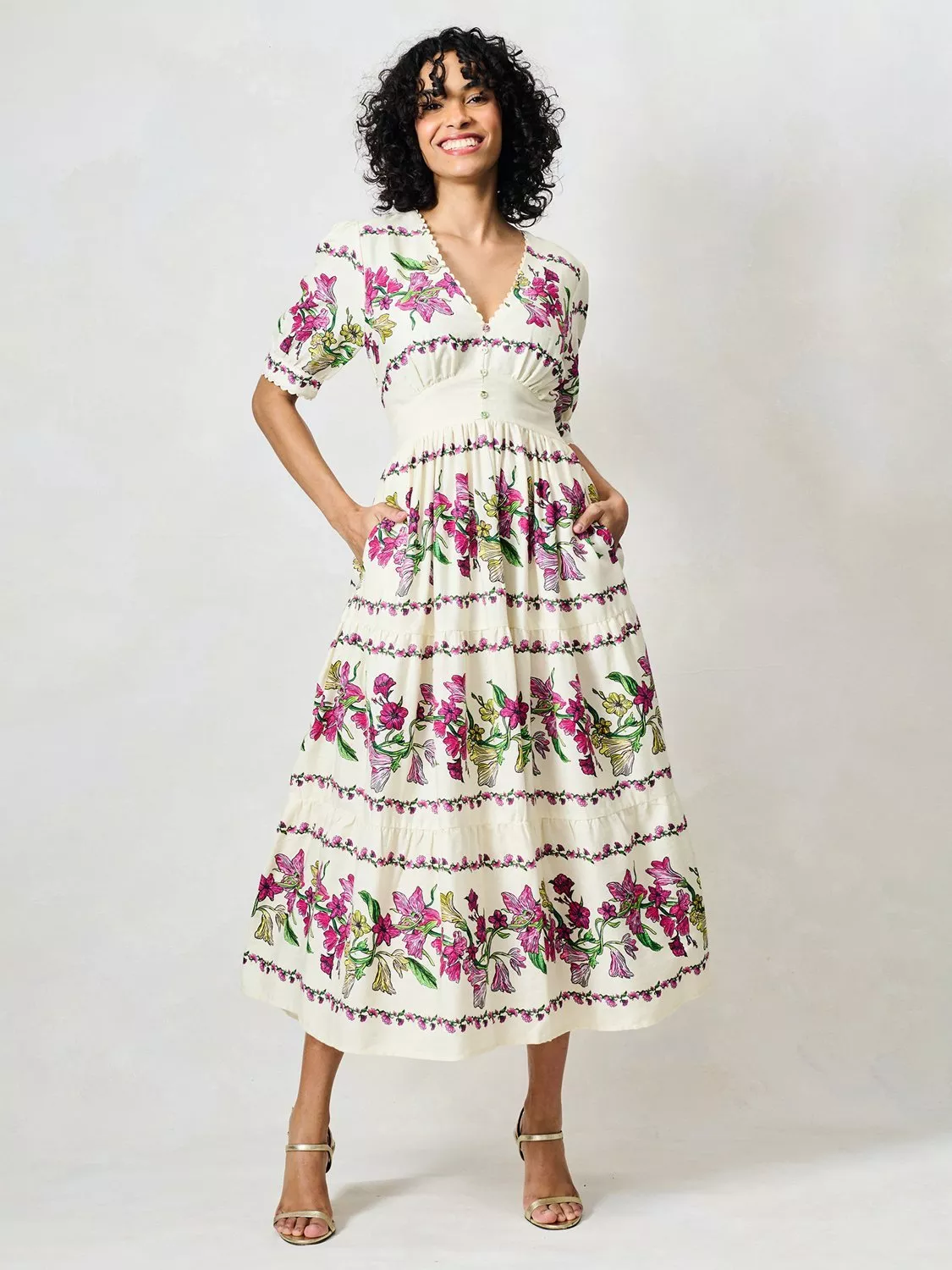 white christmas dresses Elegant Long Evening Dress | Half Sleeves Fishtail with Sequins main image 1