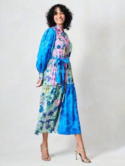 Hope & Ivy The Maxine Floral Shirt Dress, Multi - view 2, Multi