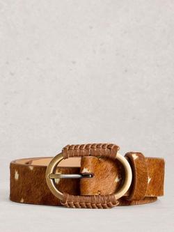 White Stuff Wrapped Leather Belt, Brown, Brown