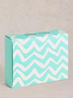 White Stuff Embroidered Stripe Socks, Pack of 4, Multi - view 2, Multi