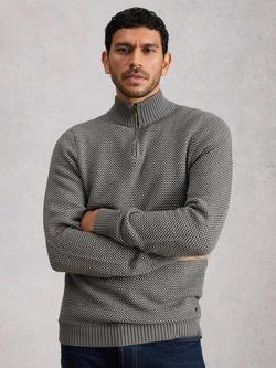White Stuff Attadale Funnel Neck Jumper, Grey, Grey