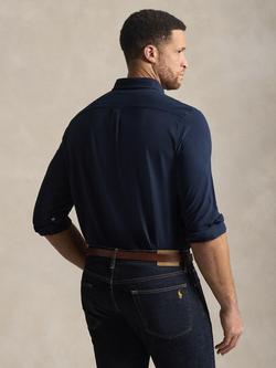 Polo Ralph Lauren Big & Tall Cotton Mesh Regular Fit Shirt, Aviator Navy - view 2, Aviator Navy