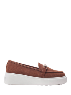 Moda in Pelle Ettala Suede Loafers, Tan