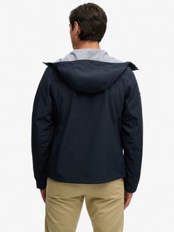 Superdry Water-Resistant  Hooded Softshell Trekker Jacket - view 2, Eclipse Navy