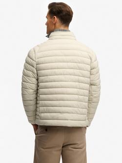 Superdry Fuji Lite Padded Puffer Jacket, Light Stone Beige - view 2, Light Stone Beige