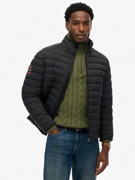 Superdry Fuji Lite Padded Puffer Jacket, Black, Black