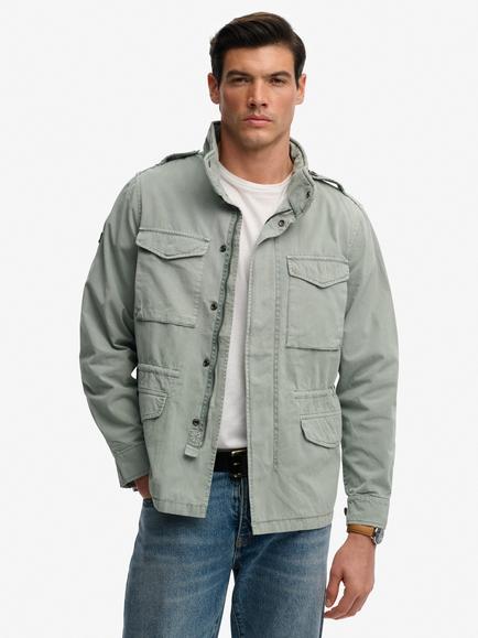 Superdry Cotton M65 Jacket, Washed Sage