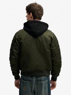 Superdry MA1 Bomber Jacket, Olive Green - view 2, Olive Green