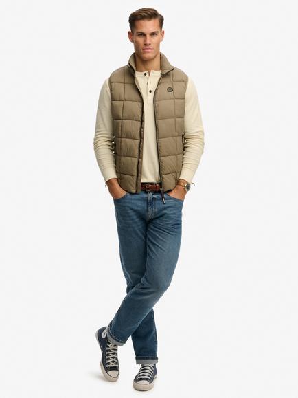 Superdry Box Quilt Fuji Lite Gilet, Covert Green - view 2, Covert Green