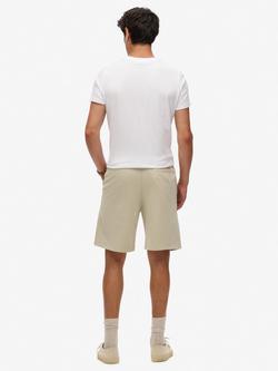 Superdry Essential Logo Jersey Shorts - view 2, Light Stone Beige