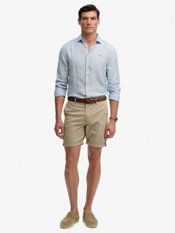 Superdry Premium Slim Fit Chino Shorts, Sandstone Brown, Sandstone Brown