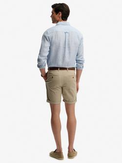 Superdry Premium Slim Fit Chino Shorts, Sandstone Brown - view 2, Sandstone Brown