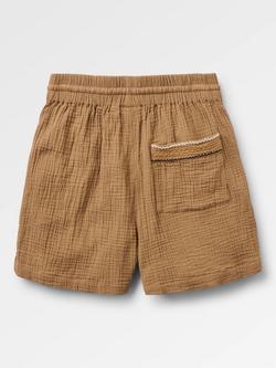 Passenger Waveney Seersucker Cotton Shorts, Brown - view 2, Brown