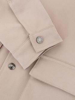 Reiss Kids' Corduroy Collar Chore Jacket, Stone - view 2, Stone