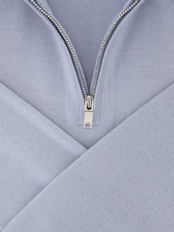 Reiss Kids' Blackhall Half-Zip Funnel Neck Wool Jumper - view 2, Sky