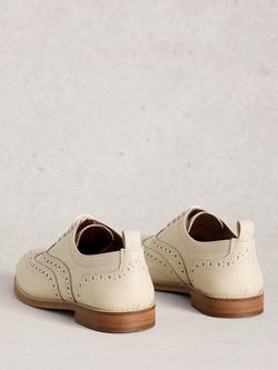 White Stuff Thistle Leather Brogues, Ivory - view 2, Ivory