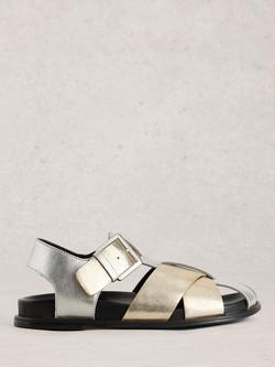 White Stuff City Leather Strappy Sandals, Multi, Multi