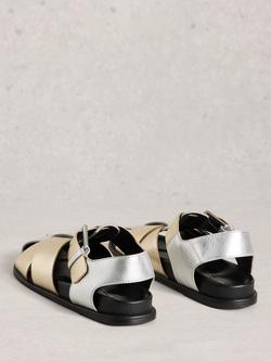 White Stuff City Leather Strappy Sandals, Multi - view 2, Multi