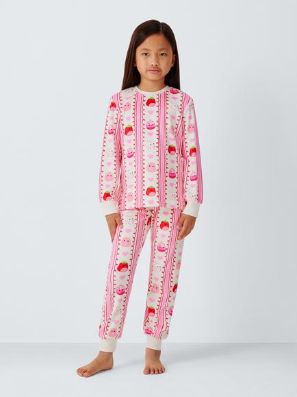 Brand Threads Kids' Squishmallows Pyjama Set, Pink Multi, Pink Multi