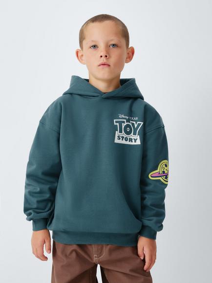 Brand Threads Kids' Toy Story Alien Glow In The Dark Hoodie, Teal, Teal
