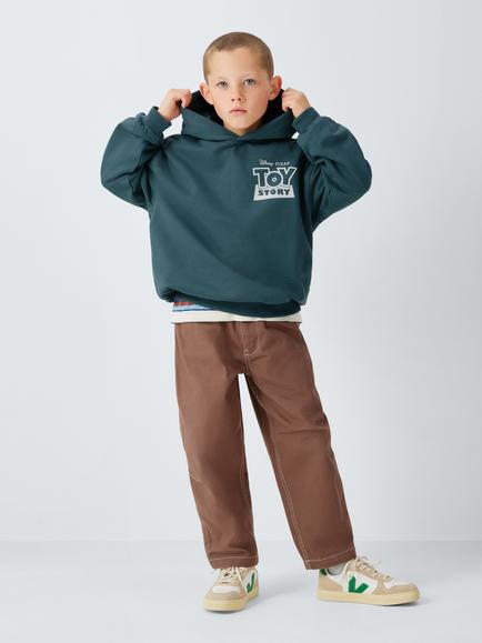 Brand Threads Kids' Toy Story Alien Glow In The Dark Hoodie, Teal - view 2, Teal