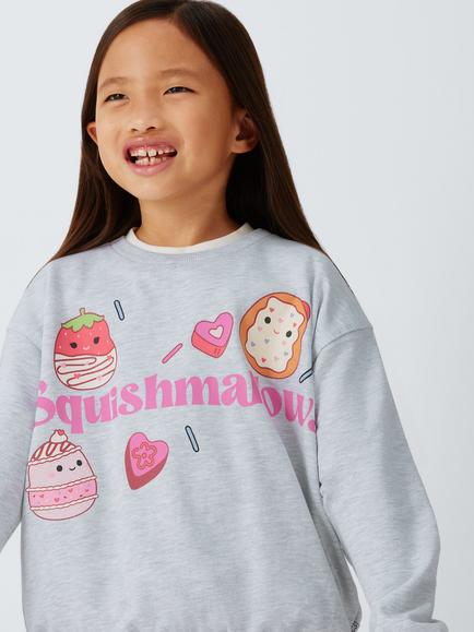 Brand Threads Kids' Squishmallows Sweatshirt and Joggers Set, Grey - view 2, Grey