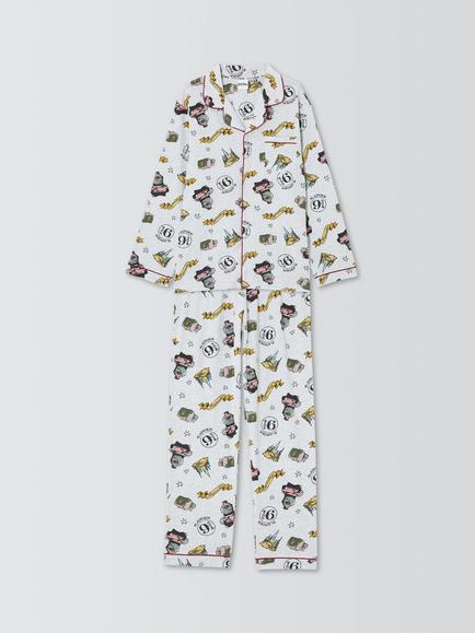 Brand Threads Harry Potter Christmas Pyjama Set, Grey Multi, Grey Multi