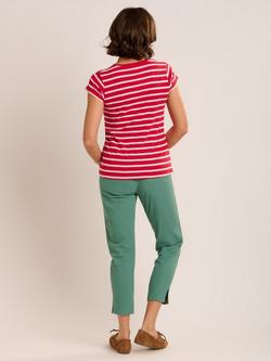 Brakeburn Coastline Stripe T-Shirt, Red - view 2, Red