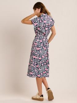 Brakeburn Pietra Trailing Vine Shirt Dress, Multi - view 2, Multi