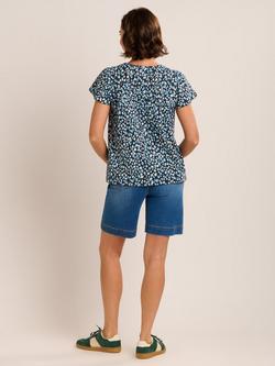 Brakeburn Beau Bubble Print Top, Blue/Multi - view 2, Blue/Multi