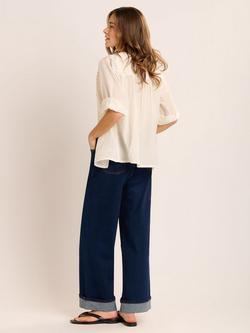 Brakeburn Boardwalk Pintuck Dobby Shirt, Cream - view 2, Cream