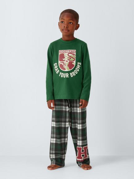 Brand Threads Kids' Harry Potter Pyjama Set, Green, Green