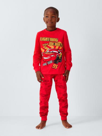 Brand Threads Kids' Disney Pixar Cars Pyjama Set, Pack of 2, Multi - view 2, Multi