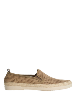 Dune London Fishers Fabric Mesh Espadrille Sandals, Taupe, Taupe