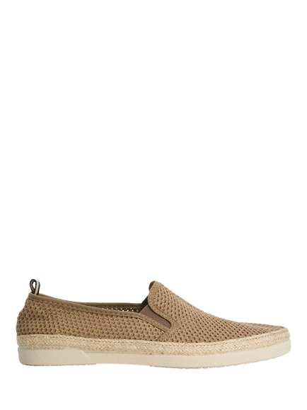 Dune London Fishers Fabric Mesh Espadrille Sandals, Taupe, Taupe