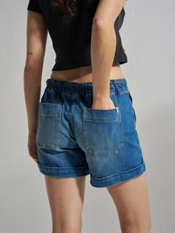 Passenger Carisso Denim Shorts, Blue - view 2, Blue