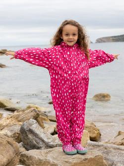 Muddy Puddles Kids' Waterproof Essentials Puddlesuit, Pink - view 2, Pink