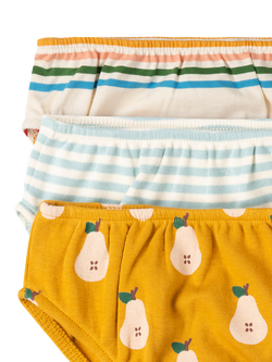 Little Green Radicals Kids' Organic Cotton Briefs, Pack of 3, Gold - view 2, Gold