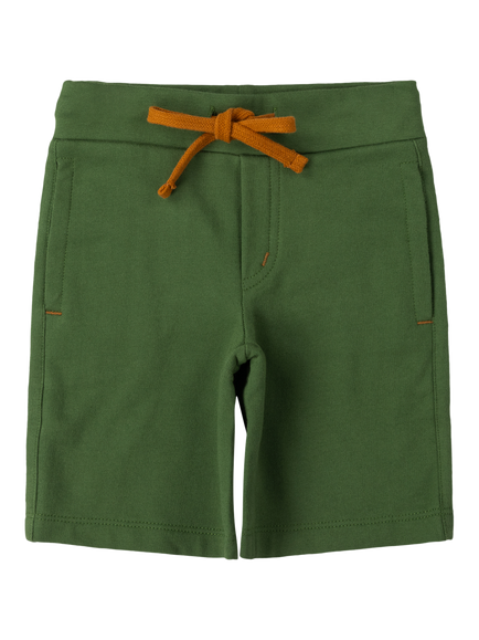 Little Green Radicals Kids' Organic Cotton Comfy Shorts, Green