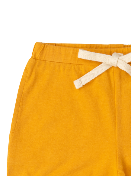 Little Green Radicals Kids' Run Around Contrast Trim Shorts - view 2, Gold