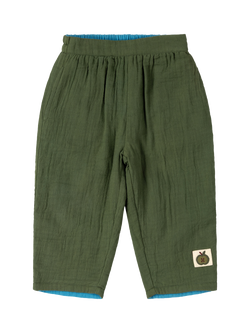 Little Green Radicals Kids' Reversible Trousers, Blue