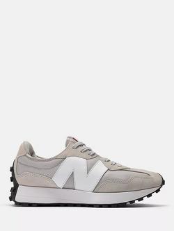 New Balance 327 Retro Running Trainers, Light Grey, Light Grey