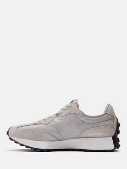 New Balance 327 Retro Running Trainers, Light Grey - view 2, Light Grey