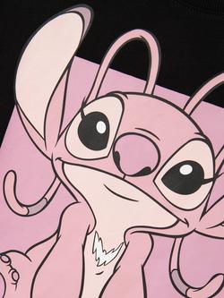 NAME IT Kids' Disney Stitch Short Sleeve T-Shirt, Black - view 2, Black