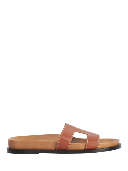 Dune London Loupas Leather Sandals, Tan