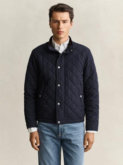 GANT Quilted Windcheater Jacket, Evening Blue - view 2, Evening Blue