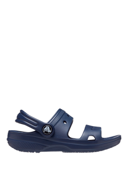 Crocs Kids' Toddler Classic Clog Slider Sandals, Navy, Navy