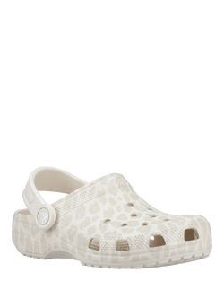 Crocs Kids' Classic Animal Leopard Clogs, Brown Multi - view 2, Brown Multi