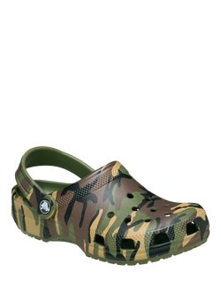 Crocs Kids' Classic Camo Sandals - view 2, Army Green